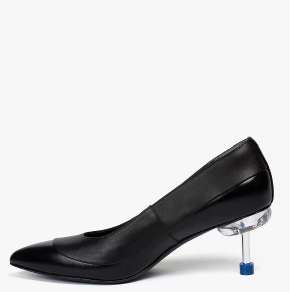 NEW 4CCCCEES Leather Osha Toddy Pumps black 253 - Picture 5 of 9